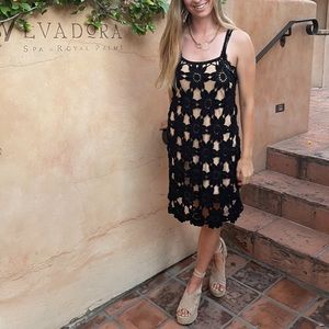 Free People Crochet Sunflower Dress